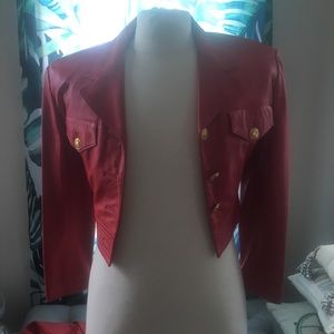 North Beach Leather blazer and pants